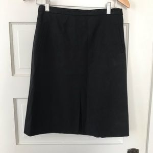 J crew black pencil skirt with pockets